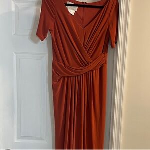 Elegant Rust/orange Dress